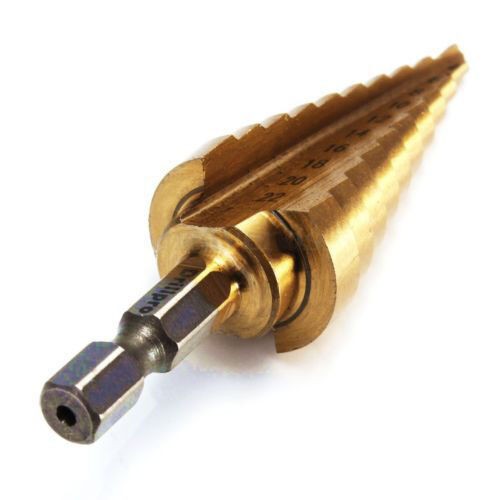 HSS Stufenbohrer Titanbeschichtet 4-22mm