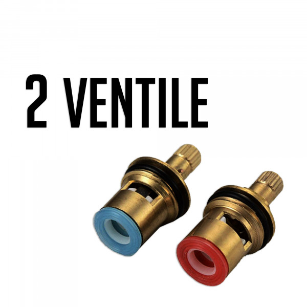 2x 1/2'' Ventile für Zweigriffarmaturen