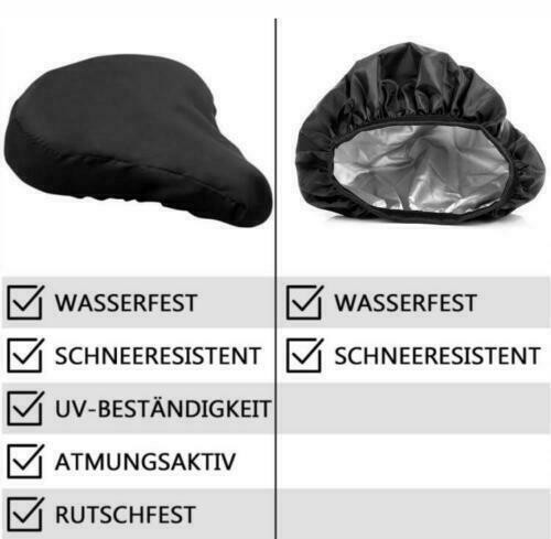 Fahrradsitzbezug als Schutz Regen Wasserdichte Fahrrad Sitzbezug Sattel Hülle