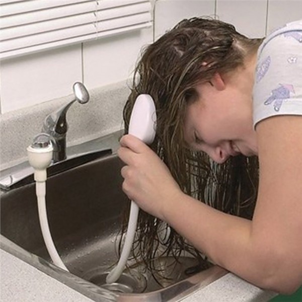 Duschkopf Wasserhahn Spray Drains Schlauch Sieb Sink Haare Waschen Wäsche