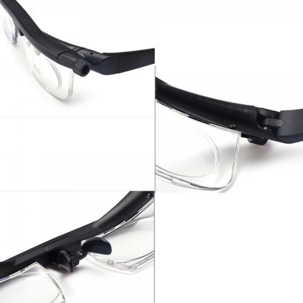 Individuell einstellbare Brille Lesebrille einstellbar -6 +3 Dioptrien
