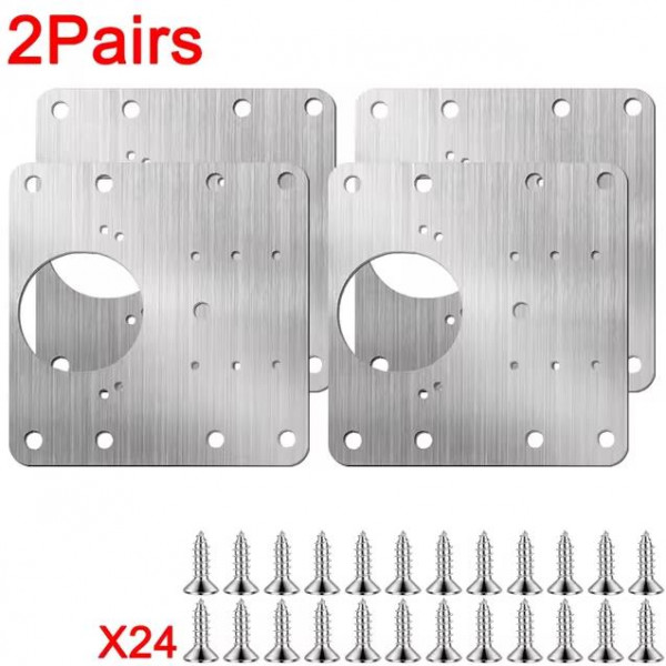 4-teiliges Edelstahl-Set zur Scharnier-Reparatur