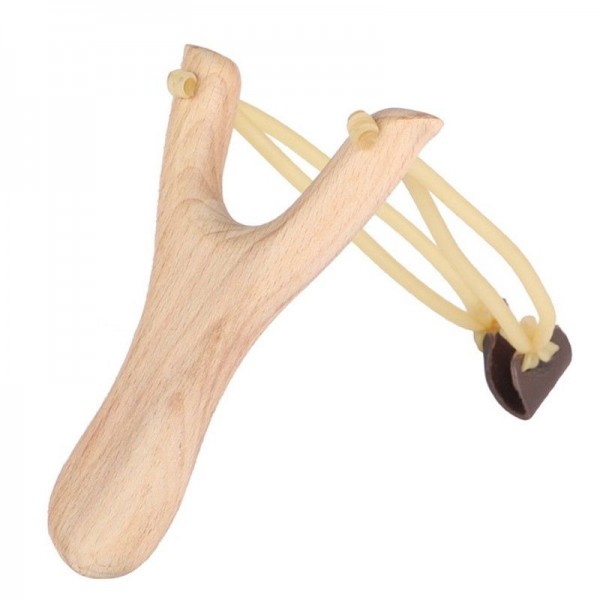 Outdoor Sportschleuder Holz Schleuder Steinschleuder Zwille