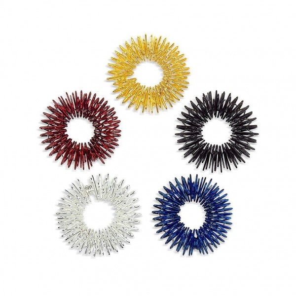 5x Fingermassage Ring, Akupressur
