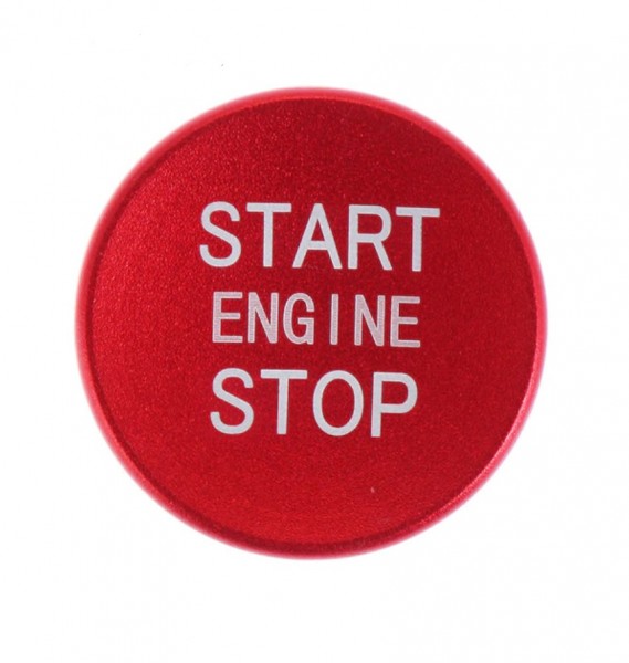 Start Stop Ring mit Druckknopf in Farbe Rot passend für Audi A4 A5 A6 A7 Q3 Q5