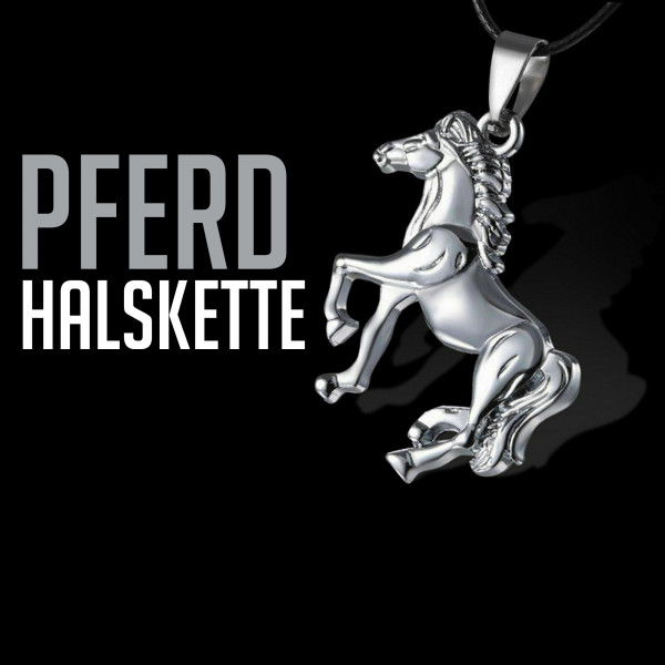 Pferd Halskette in Silber