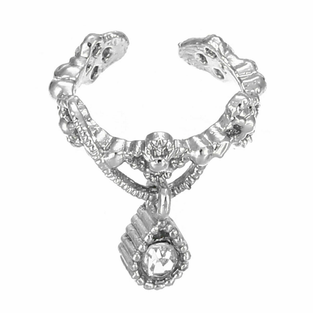 Ohrklemme Ohrclip Ohrschmuck Ear Cuff* Schmetterling Rosen Zirkonia Strass Kette - Bild 3 von 3