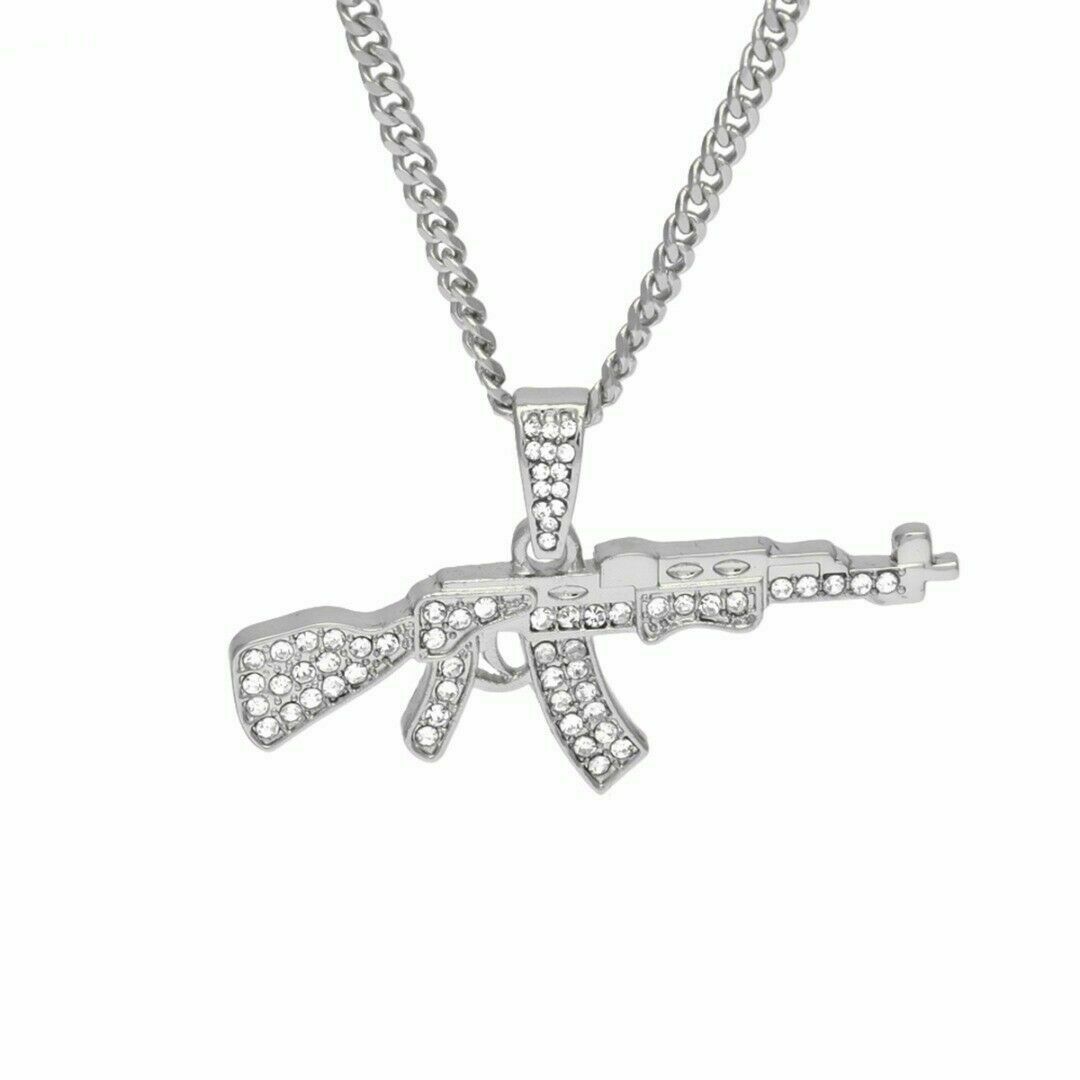 Hip Hop AK47 Maschinenpistole Halskette - Picture 3 of 3