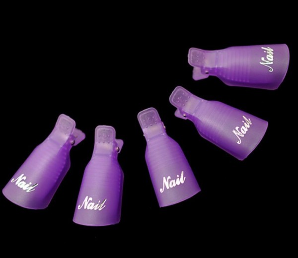 10x Nagellack Entferner Klammern UV Gel Remover Clips Nail Remover Maniküre