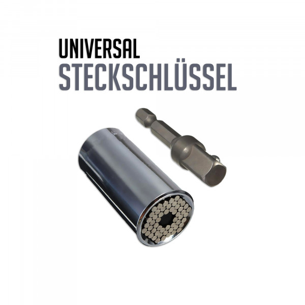 Universal Steckschlüssel (7-19 mm) Multifunktions-Griff, Bohrmaschinen-Adapter