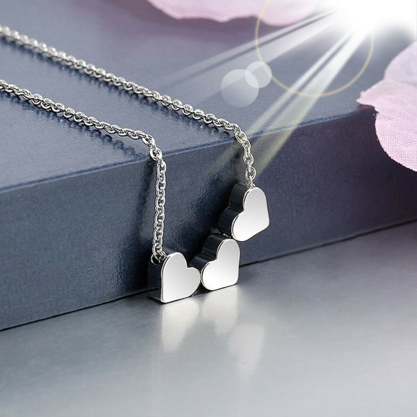 3 Herze in Silber als Halskette & Schmuck