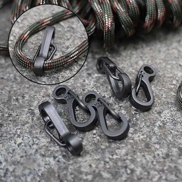 Karabinerhaken Mini Schwarz Karabiner Camping Outdoor Haken Angeln