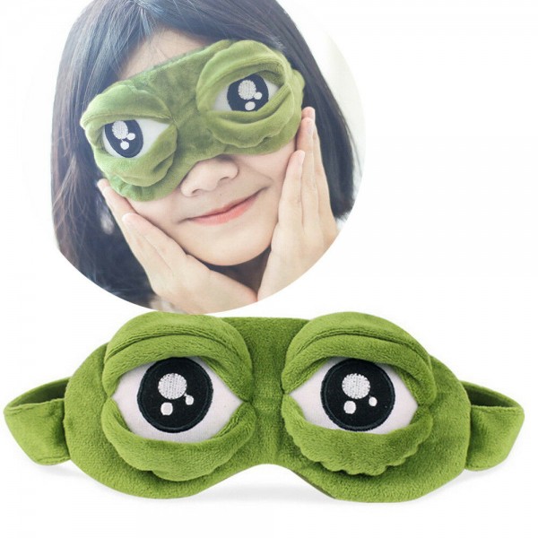 Pepe der Frosch Trauriger Frosch 3D Augenmaske Schlafstütze Schlaf