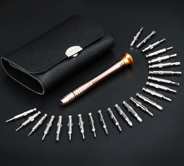 25 in 1 Schraubendreher Set für Laptop, Computern, Smartphone, Kameras, Brillen, Uhren, etc