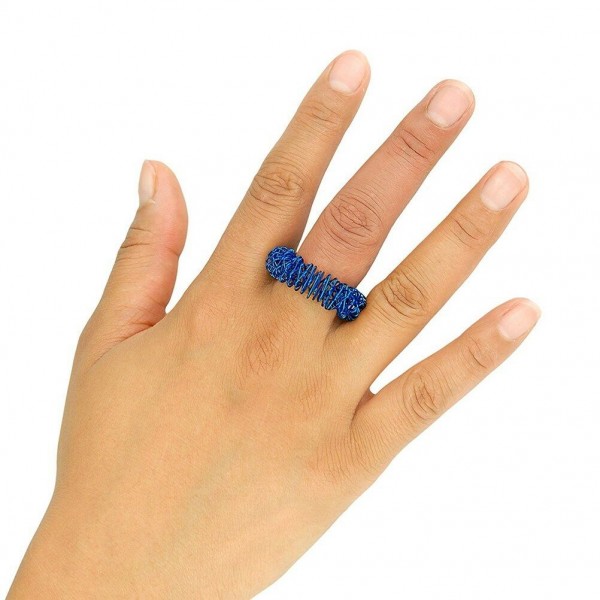 5x Edelstahl Acupressure Massage Fingermassage Ring Akupressur Gesundheit Finger