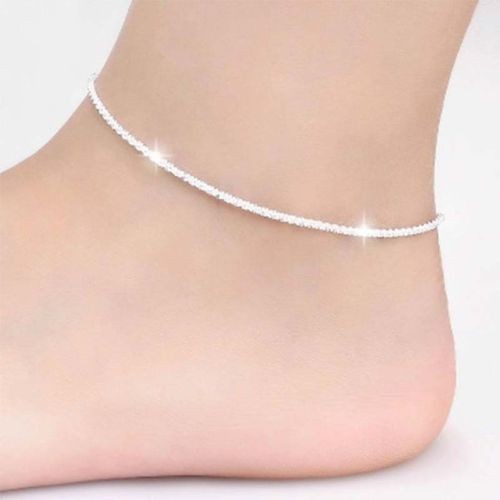 Fußkettchen Fußkette Fußband Silber Fuß Knöchel Schmuck Kette Fußschmuck Mode