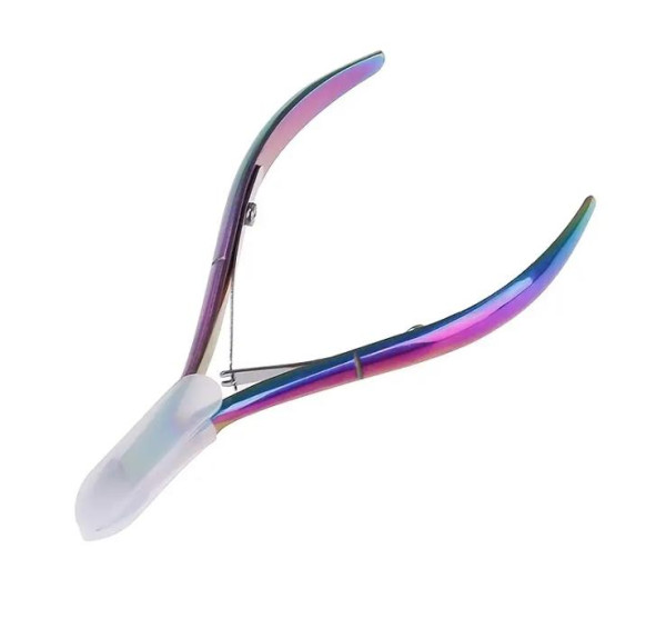 Nagelhautzange mit Regenbogen-Finish