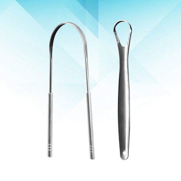 Zungenschaber Dental Zunge Pinsel, Zungenreiniger aus Edelstahl
