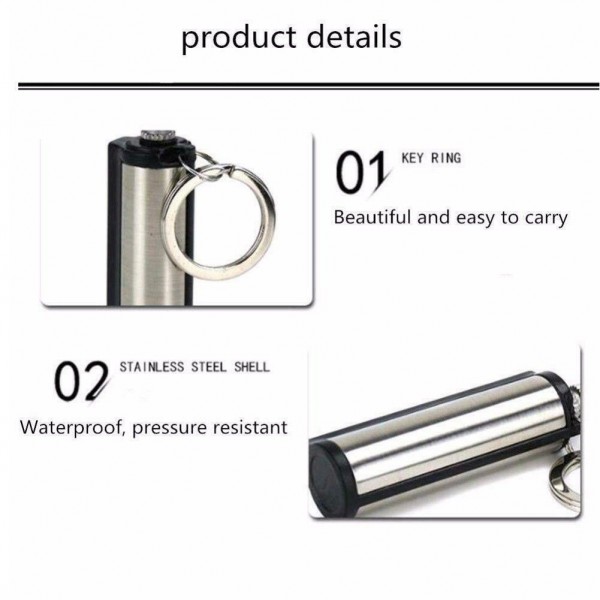 Stahl Feuer Starter Flint Match Feuerzeug Keychain Camping Notfall Survival Gear