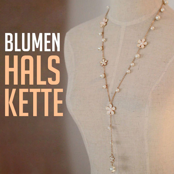 Blumen und Perle als Mode Halskette