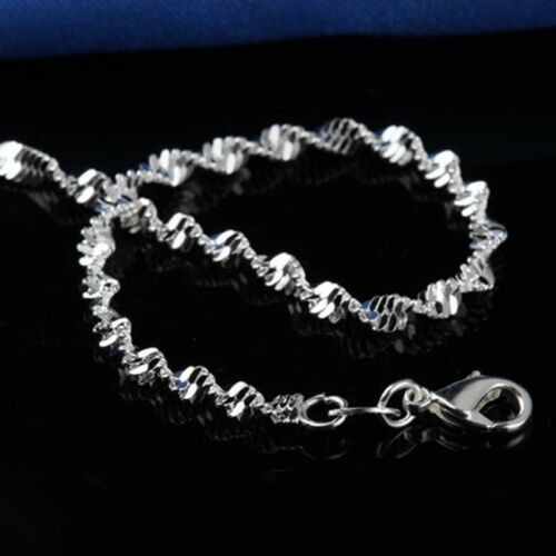 Fußkettchen Fußkette Fußband Silber Fuß Knöchel Schmuck Kette Fußschmuck Mode